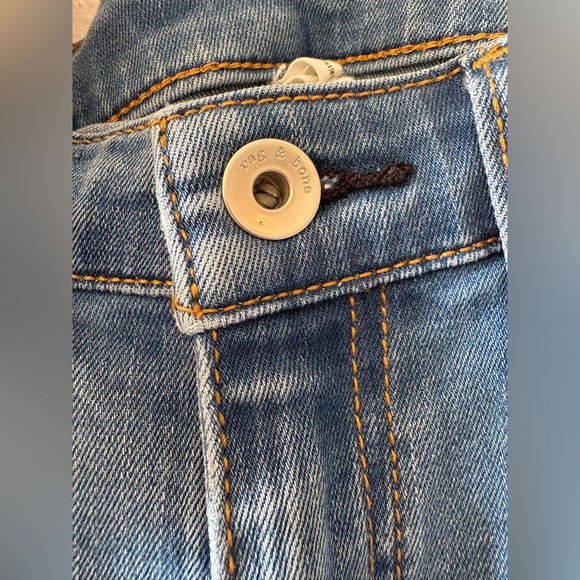 Rag & Bone Cate Mid Rise Ankle Skinny Jeans Size 30 light wash - Picture 2 of 8